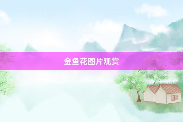 金鱼花图片观赏